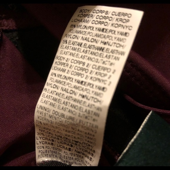 RALPH Lauren One Piece NWT Burgundy Swimsuit New - Picture 5 of 5